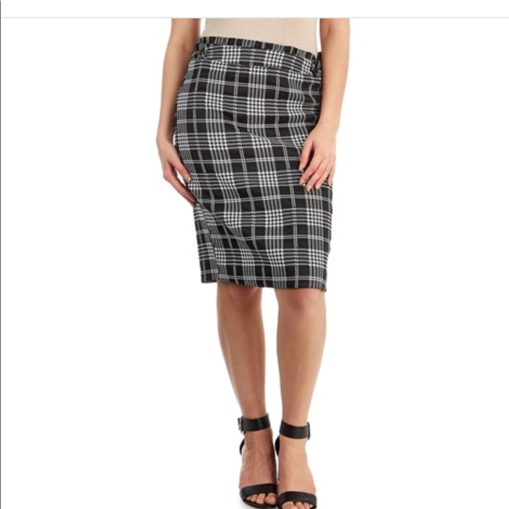 NWT Soho Apparel Plaid Business Career Skirt N34